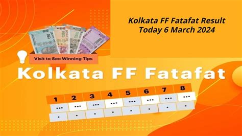 Kolkata FF Fatafat Result Today 27/6/2024 Ghosh Babu .